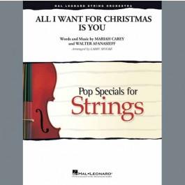 Mariah carey all i want for christmas is you arr larry moore violin 1 sheet music image