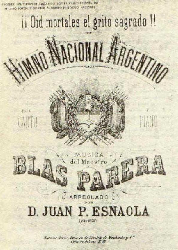 Partitura del himno nacional argentino hallada en bolivia